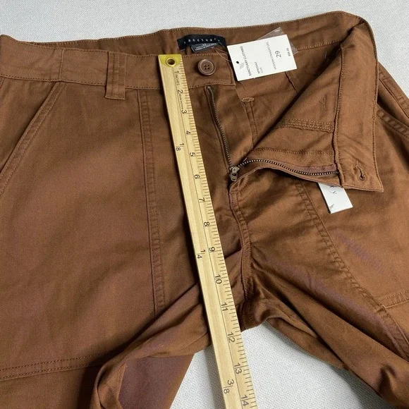 Sanctuary Modern Straight Wide Leg Pants High Rise Women's Sz 29 Clove Brown - Picture 7 of 12